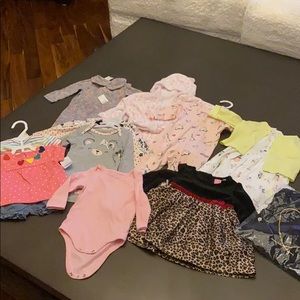 Bundle of baby girl clothes 3-12 months